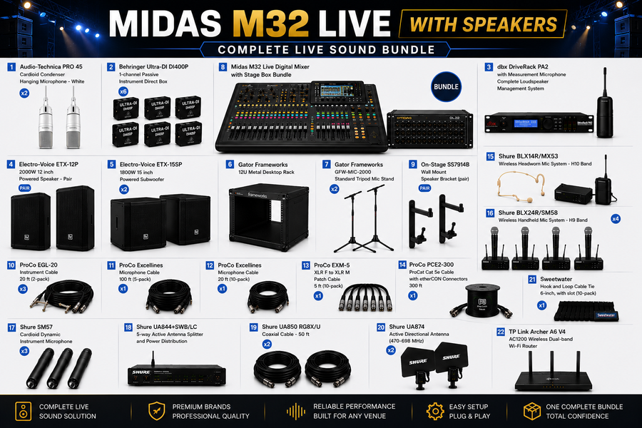 Midas M32 Live With Speakers