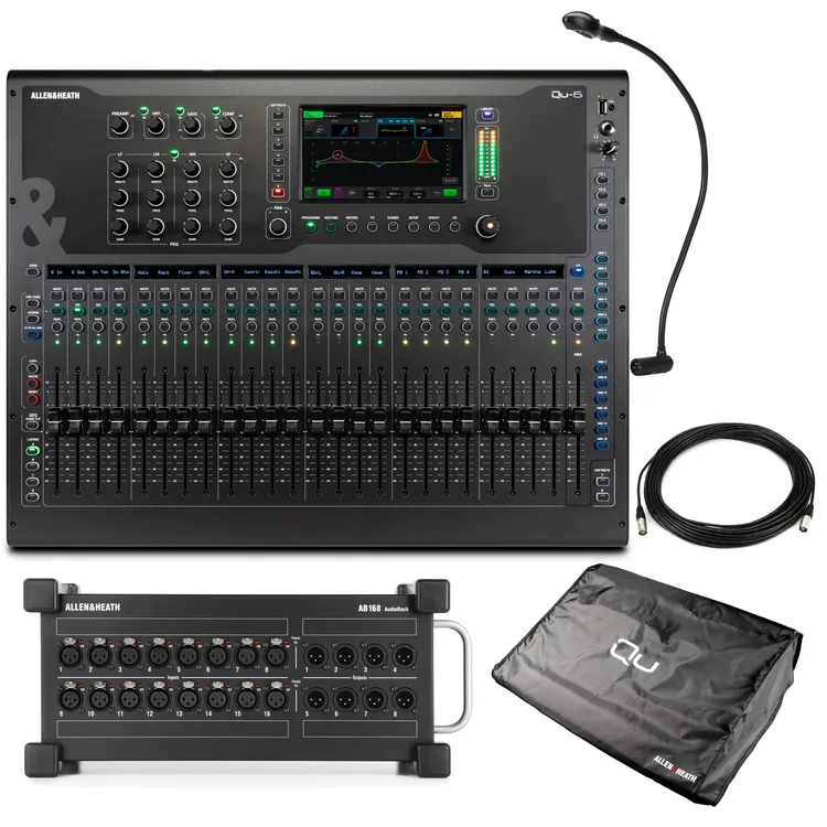 Allen & Heath Qu-6 & AB168 AudioRack