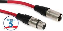 ProCo Excellines 100' Mic Cables – 5-Pack