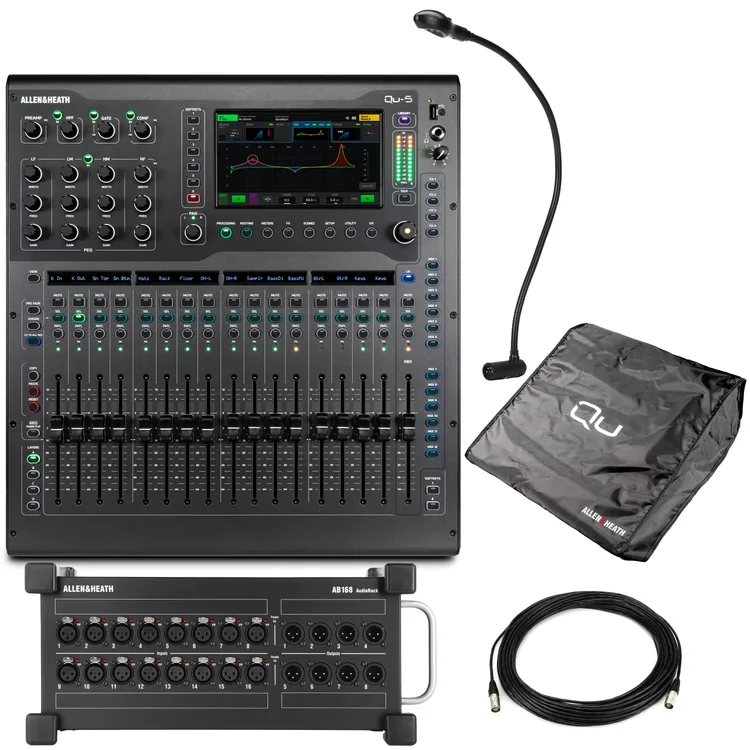 Allen & Heath Qu-5 & AB168 AudioRack