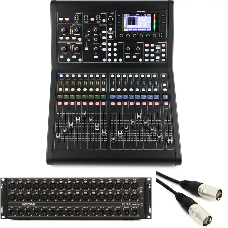 Midas M32R LIVE Mixer + DL32 Stage Box