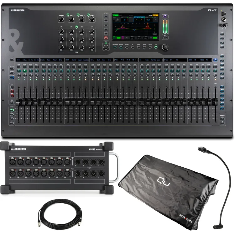 Allen & Heath Qu-7 & AB168 AudioRack