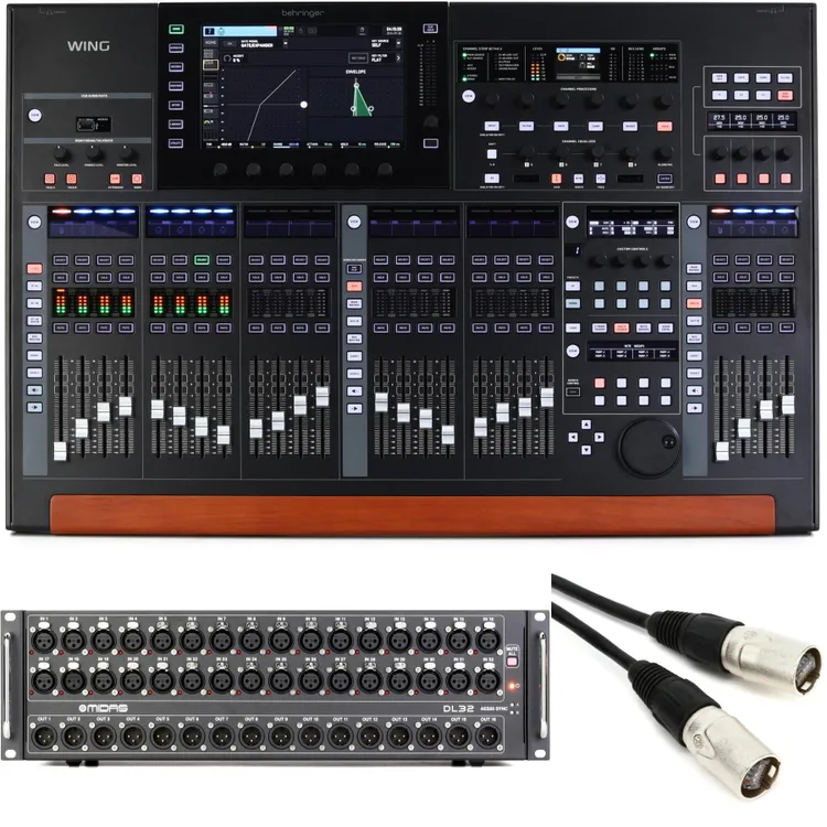 Behringer Wing Black & Midas DL32