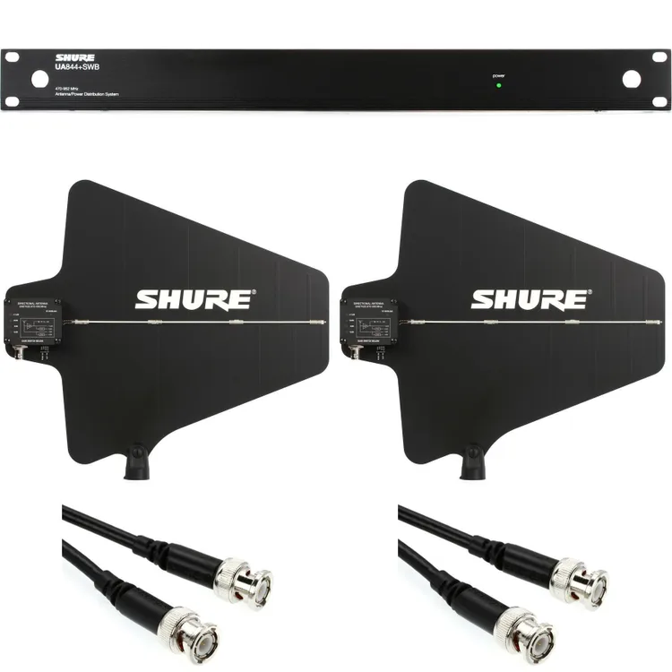 Shure UA844+SWB 5-Way Active Antenna Splitter – 470–698 MHz